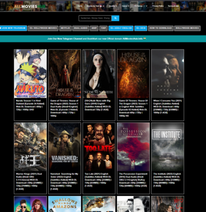 AllMoviesHub All Bollywood Hollywood OTT Platform Movies Free Download