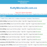 Kutty Movies - HD Bollywood Hollywood 720p 400MB Movies Download
