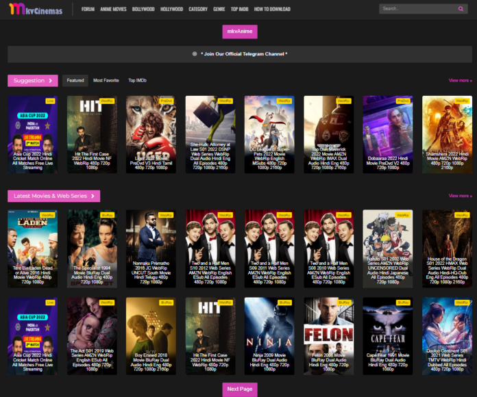 MKVCinemas Hollywood Bollywood Movies Latest Download